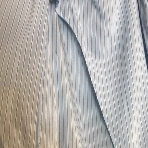 Forever21 Blue PinStriped Midi Wrap Skirt - Picture 6 of 7